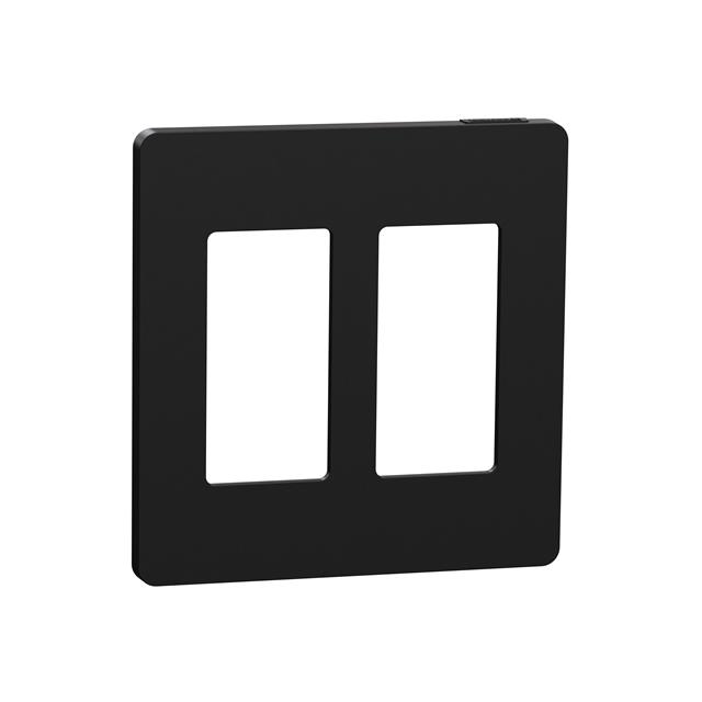 2 GANG SCREWLESS MATTE WALL PLAT