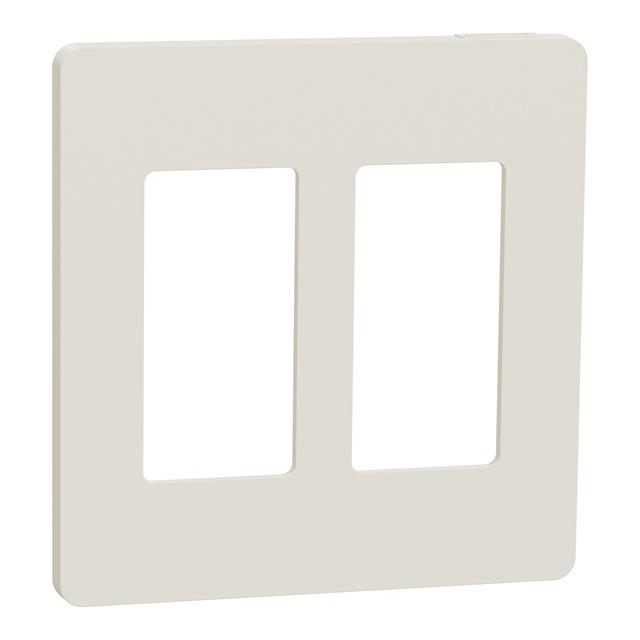 2 GANG SCREWLESS MATTE WALL PLAT