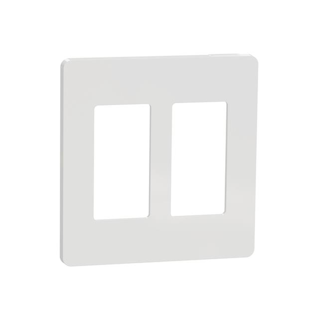 2 GANG SCREWLESS MATTE WALL PLAT