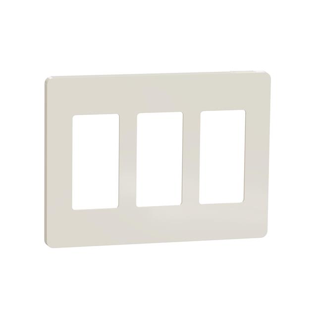 3 GANG SCREWLESS MATTE WALL PLAT