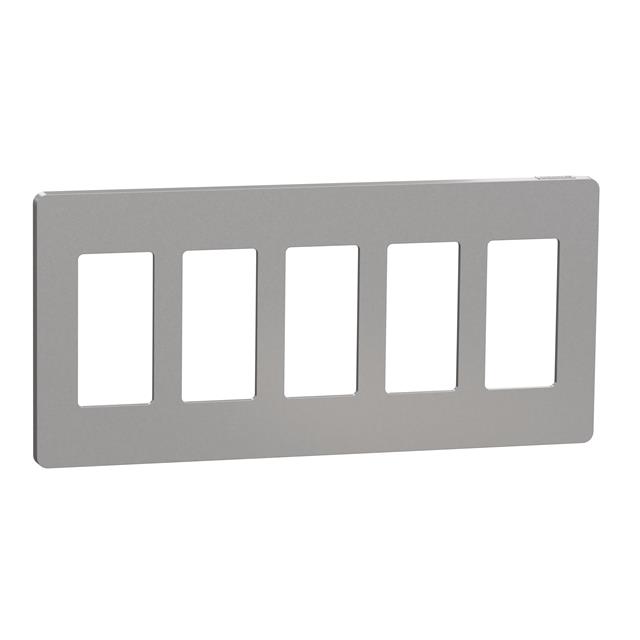 5 GANG SCREWLESS MATTE WALL PLAT