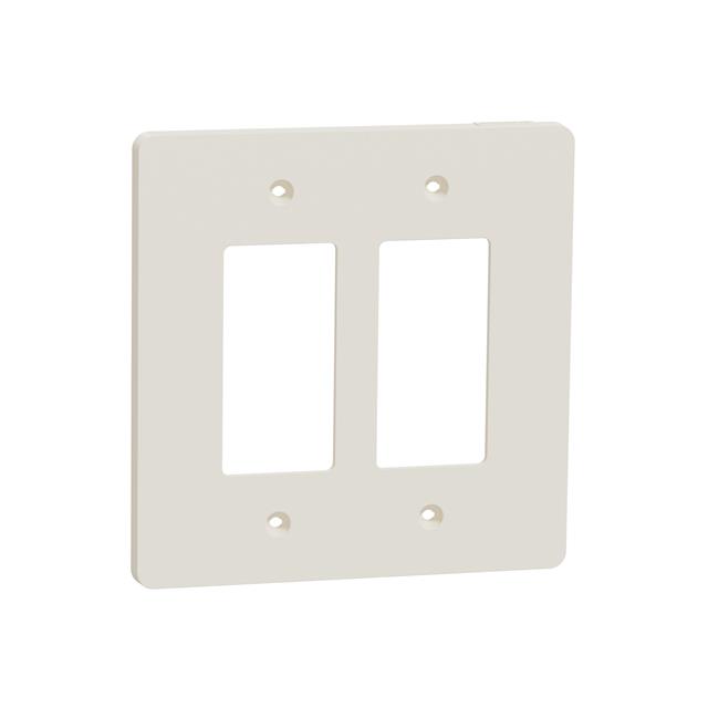 2 GANG MID+ WALL PLATE LA