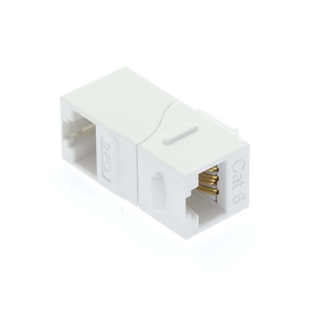 CPLR RJ45 F/F CAT6 RT ANGLE