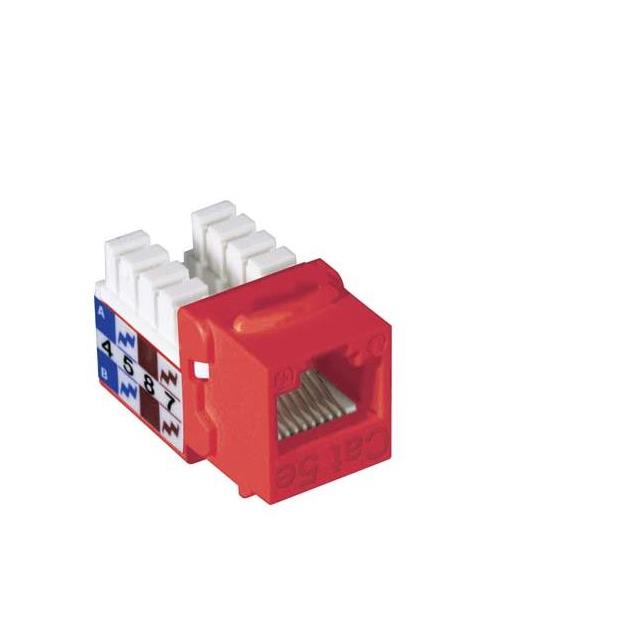 JACK CAT5E RJ45/110 RED