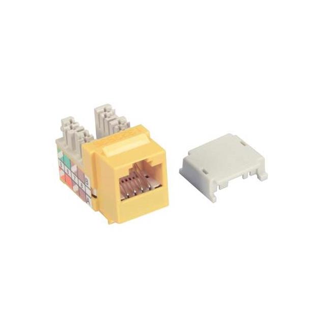 KS 110-RJ45 JACK CAT6 YELLOW