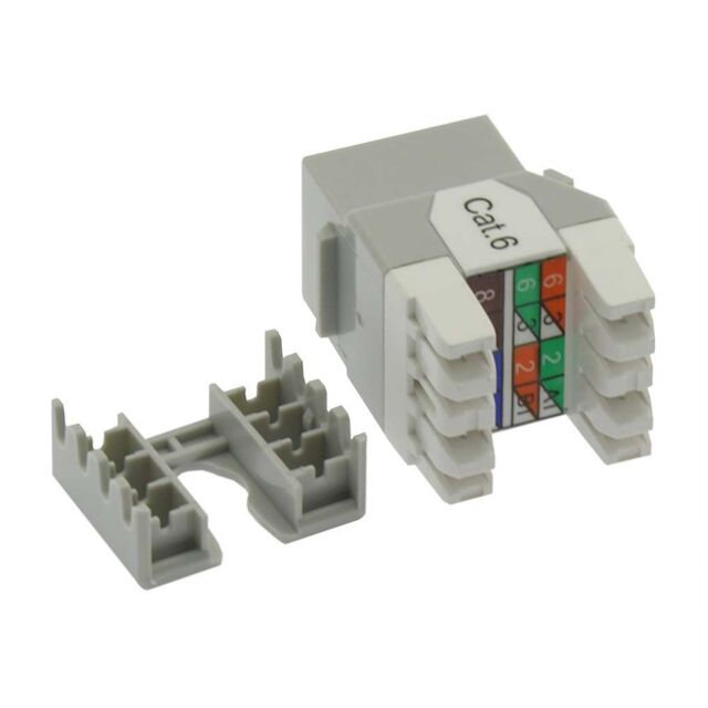 CAT6 KEYSTONE JACK, SNAP-IN, 180