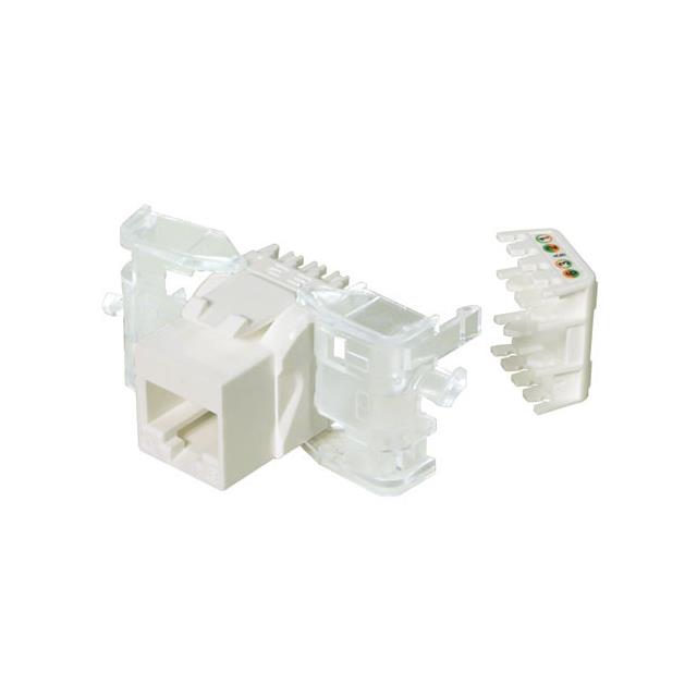 JACK CAT6 RJ45/TOOLLESS WHITE