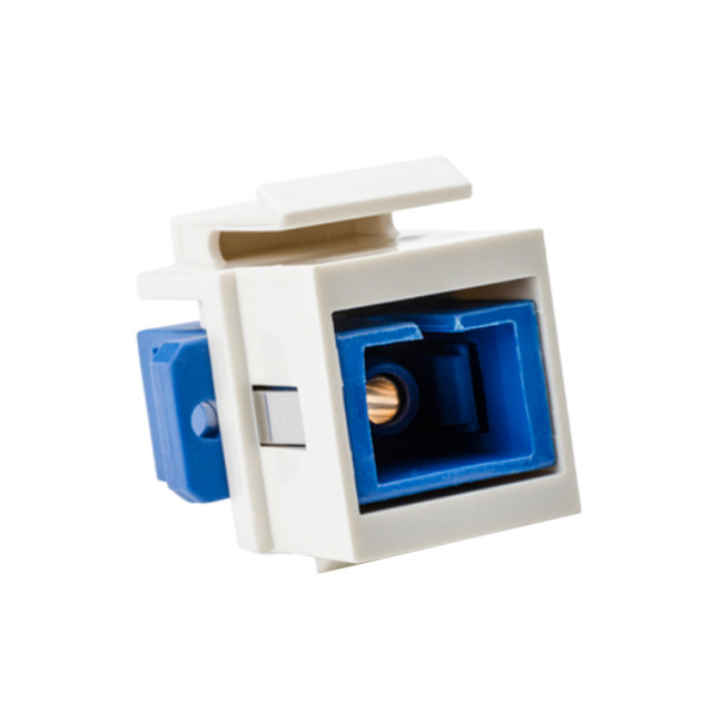 SC SINGLE MODE FIBER INSERT, BLU