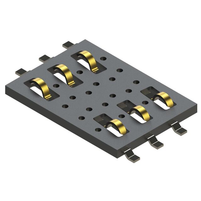 CONN SIM CARD R/A SMD