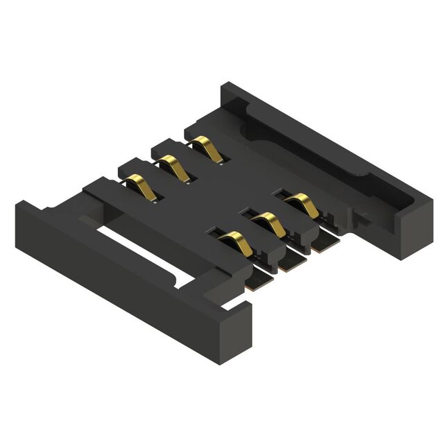 CONN SIM CARD R/A SMD
