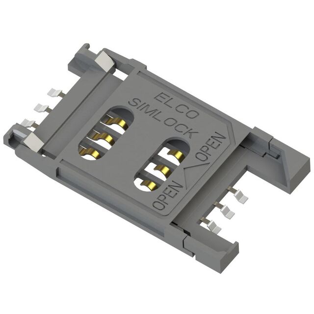 CONN SIM CARD R/A SMD