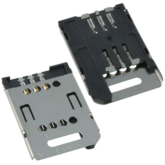 CONN SIM CARD R/A SMD