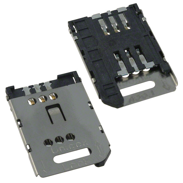 CONN SIM CARD R/A SMD