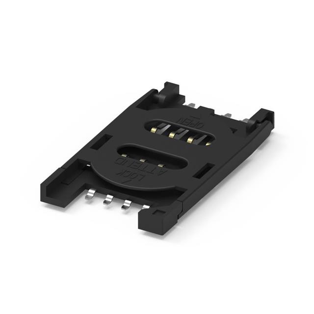CONN SIM CARD R/A SMD