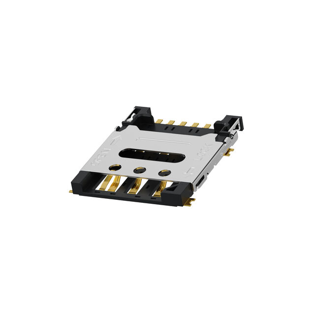 Nano SIM Hinged, 6P, 1.43mmH
