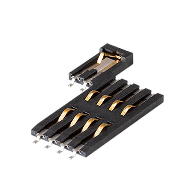 CONN SMART CARD R/A SMD