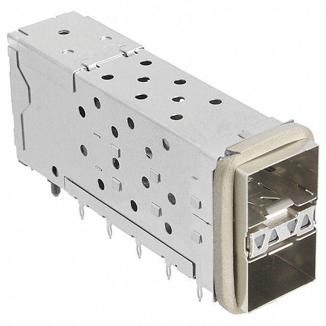 CONN SFP+ RCPT W/CAGE 2X1 40P RA