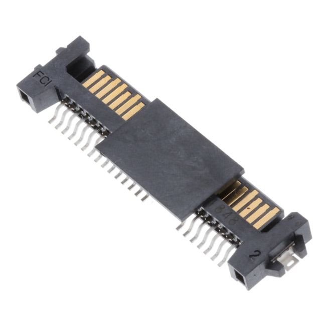 CONN SATA PLUG 22POS SLD R/A SMD