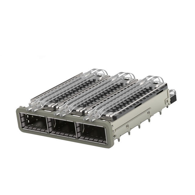 CONN QSFP28 CAGE 1X3 W/HSINK R/A