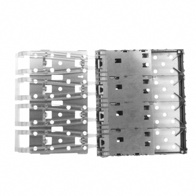 CONN SFP+ CAGE 1X4 PRESS-FIT R/A