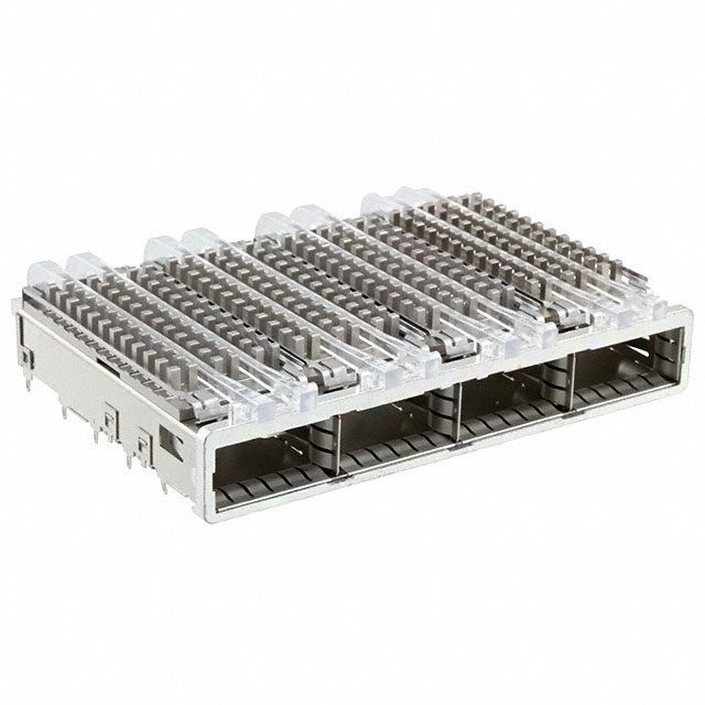 CONN QSFP+ CAGE 1X4 W/HSINK R/A