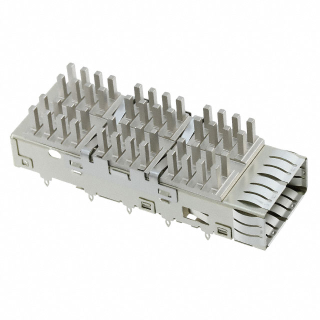 CONN QSFP CAGE W/HSINK PRESS RA