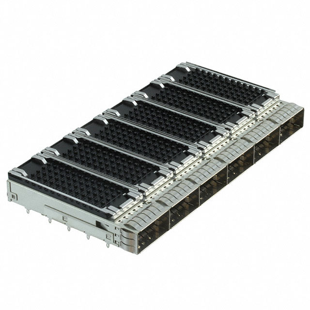CONN QSFP28 CAGE 1X6 W/HSINK R/A