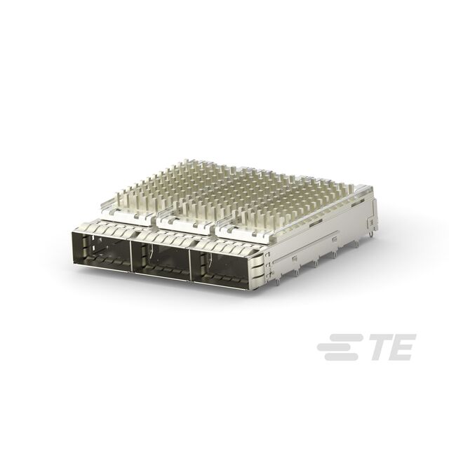 CONN QSFP28 CAGE 1X3 W/HSINK R/A