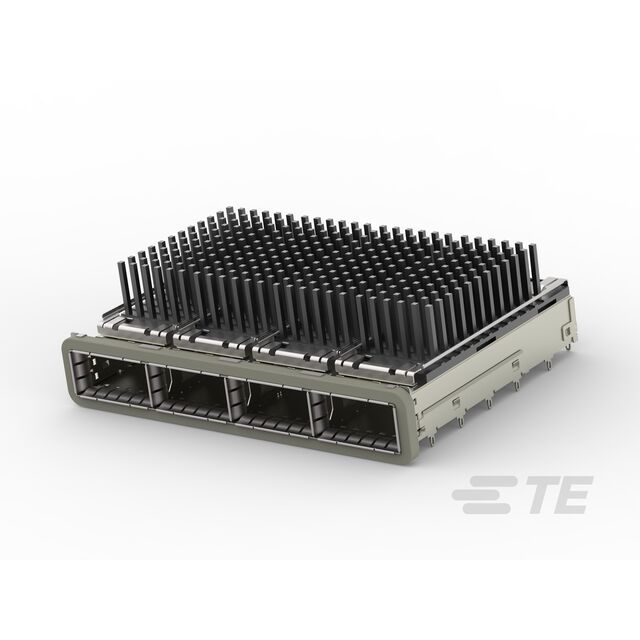 CONN QSFP28 CAGE 1X4 W/HSINK R/A