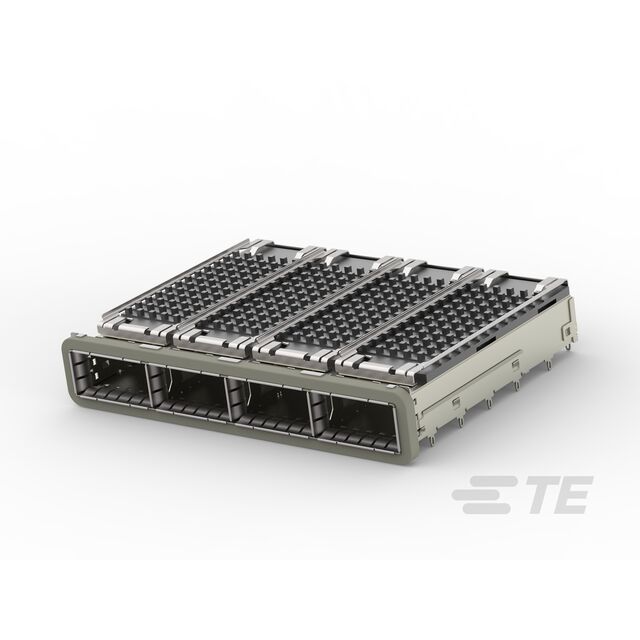 CONN QSFP28 CAGE 1X4 W/HSINK R/A