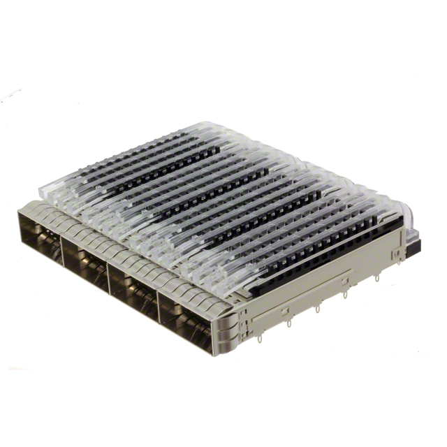 CONN QSFP28 CAGE 1X4 W/HSINK R/A