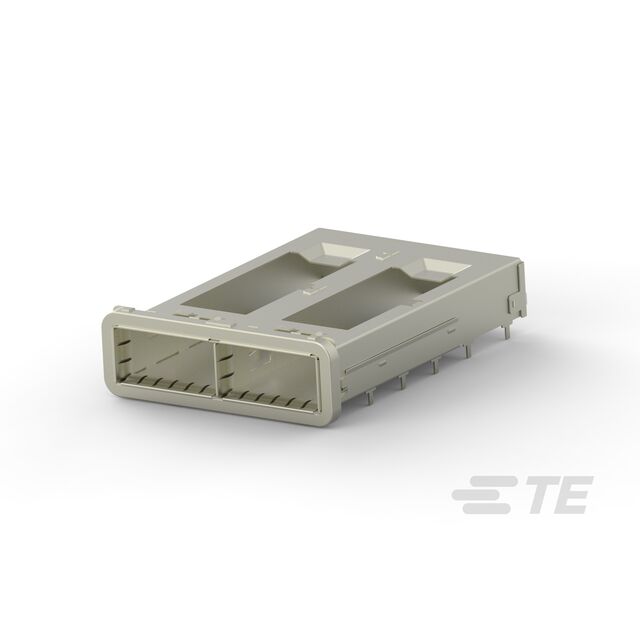 CONN QSFP28 CAGE 1X2 PRESSFIT RA