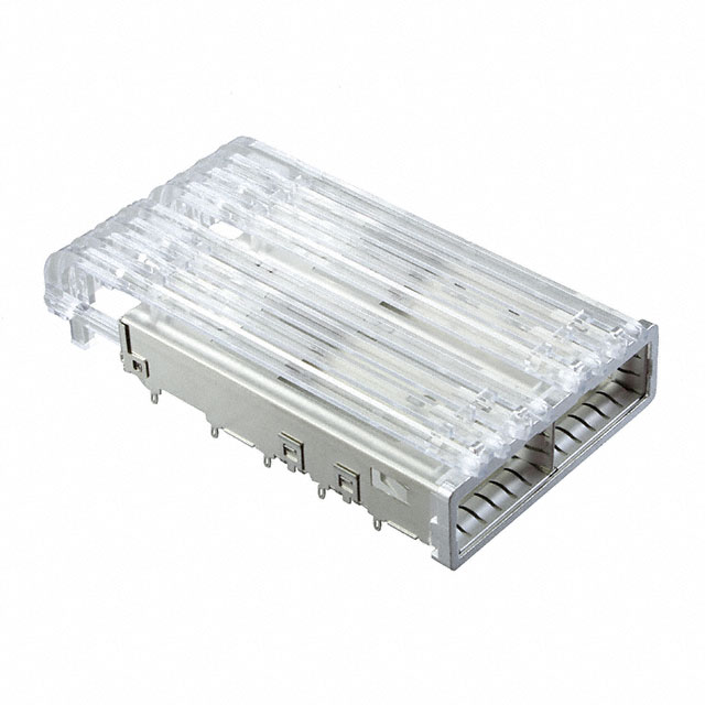 CONN ZQSFP+ CAGE 1X2 PRESSFIT RA