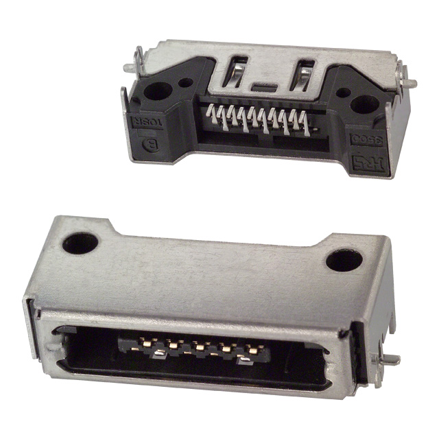 CONN MULTI-PURP RCPT 10P R/A SMD