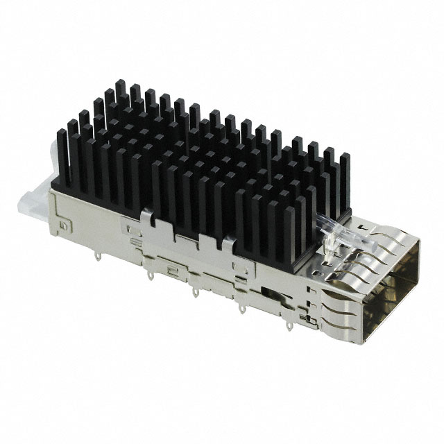 CONN ZQSFP+ CAGE W/HSINK R/A