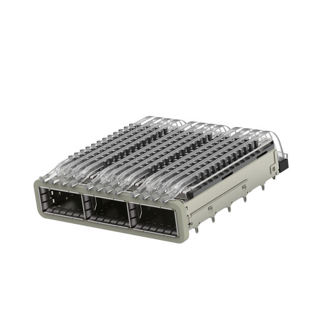 CONN QSFP28 CAGE 1X3 W/HSINK R/A