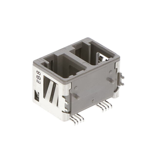 CONN AUTO LAN PLUG 1X2 8P RA SMD