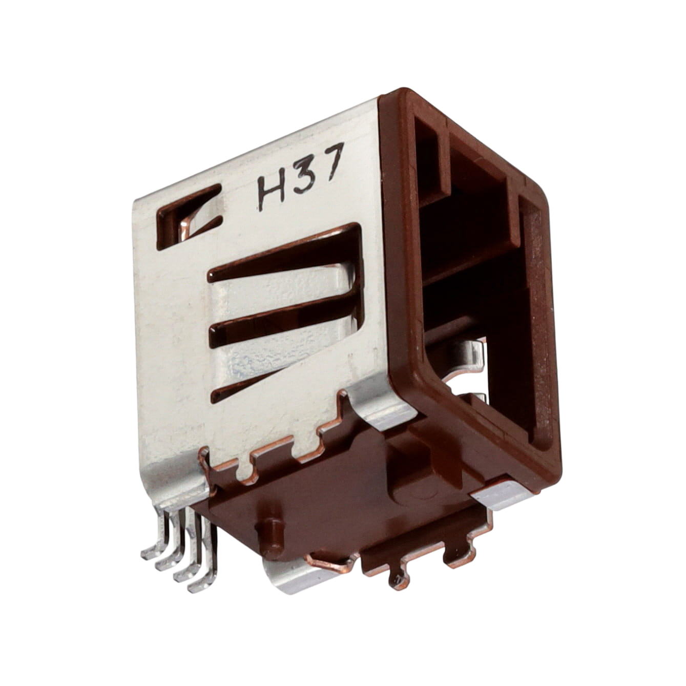 CONN AUTO LAN PLUG 4P SLD RA SMD