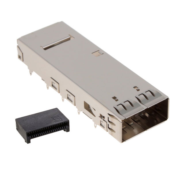 CONN QSFP RCPT W/CAGE 38POS R/A
