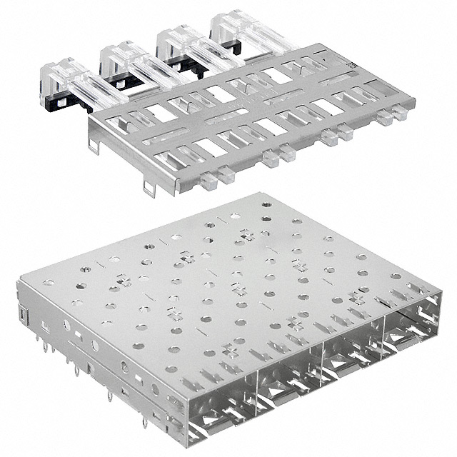 CONN SFP CAGE 1X4 PRESS-FIT R/A