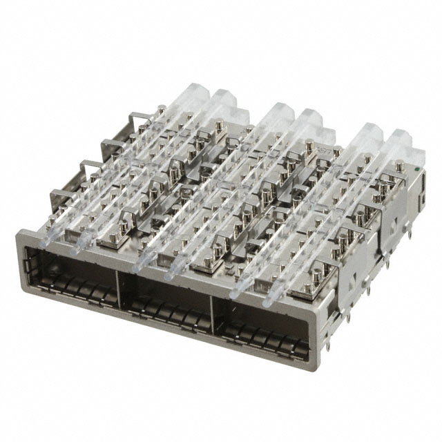 CONN QSFP CAGE 1X3 W/HSINK R/A