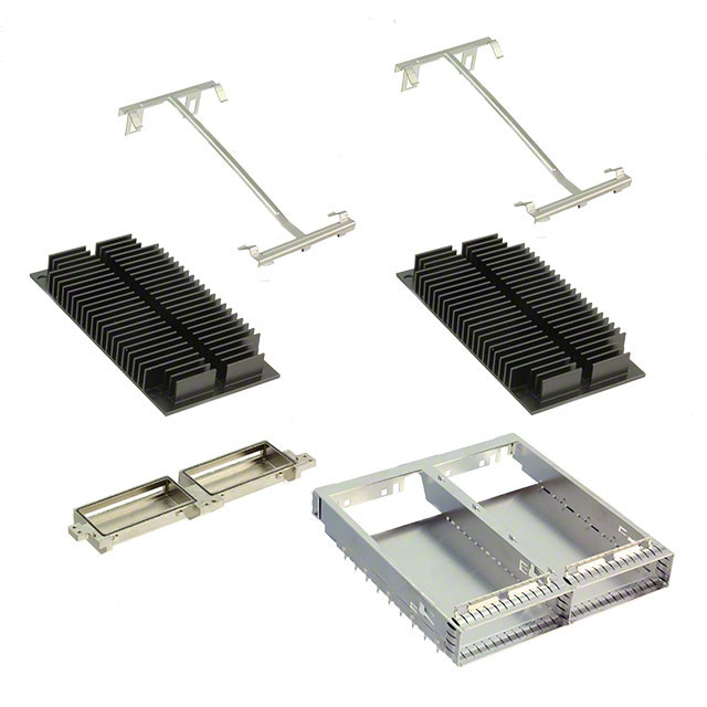 CONN CFP2 CAGE 1X2 W/HSINK R/A