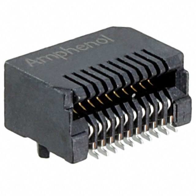 CONN SFP+ RCPT 20POS SLD R/A SMD