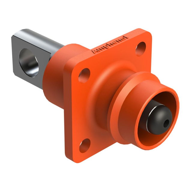 8MM STRAIGHT RECEPTACLE WITH FLA