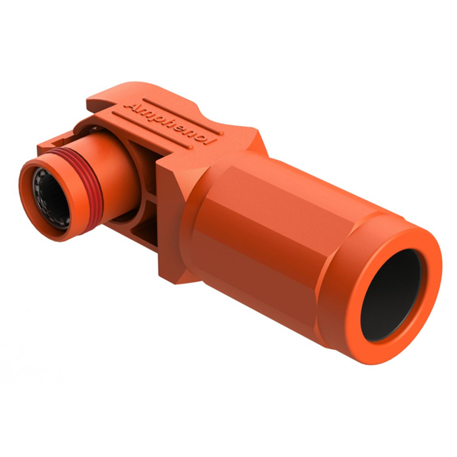 8MM STRAIGHT RECEPTACLE, ORANGE