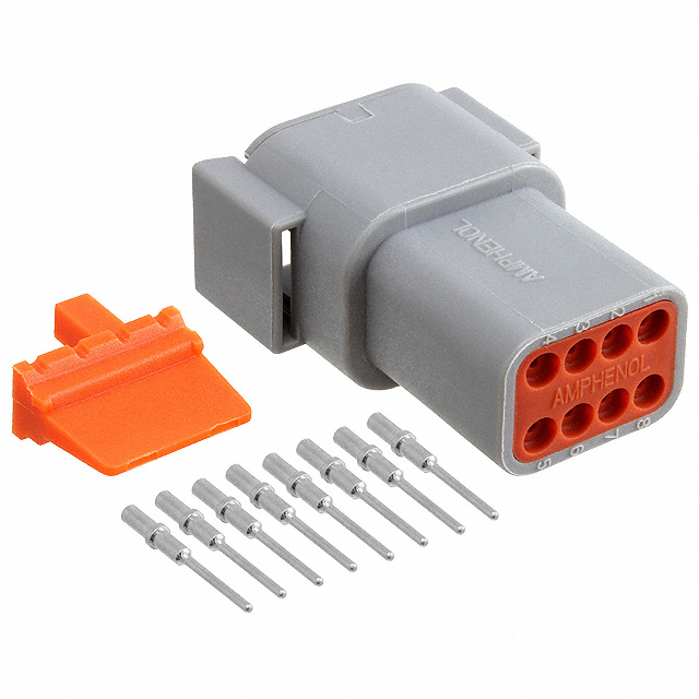 CONN RCPT 8POS CRIMP 16-22AWG