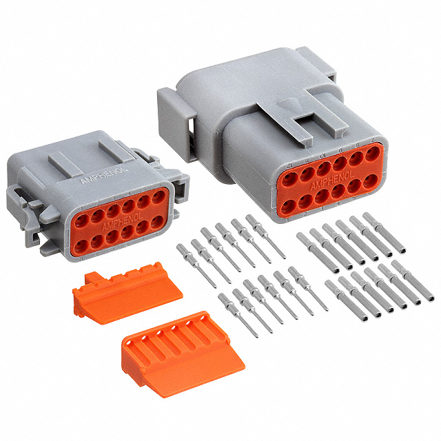 CONN PLUG&RCP 12P CRIMP 16-22AWG