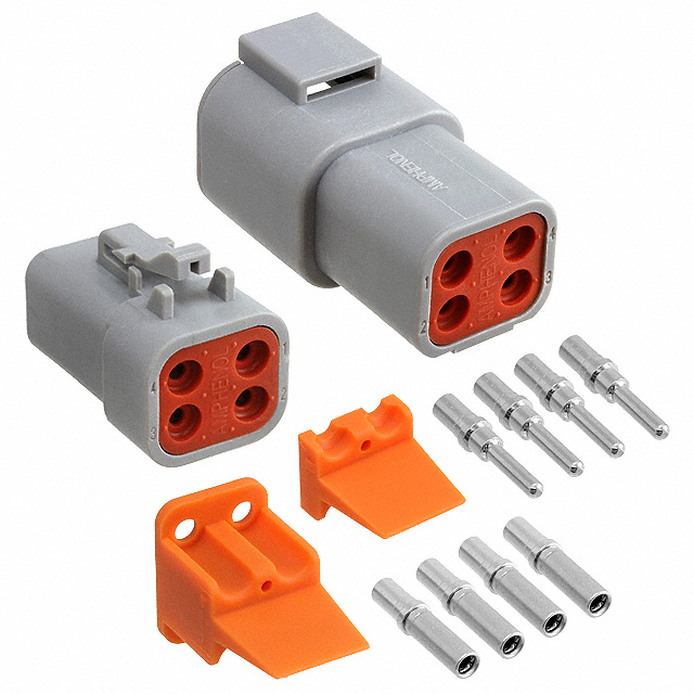 CONN PLUG&RCPT 4P CRIMP 12-14AWG
