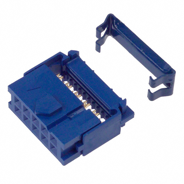 CONN RCPT 10POS IDC GOLD