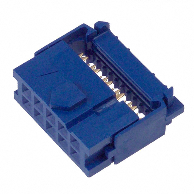 CONN RCPT 10POS IDC GOLD
